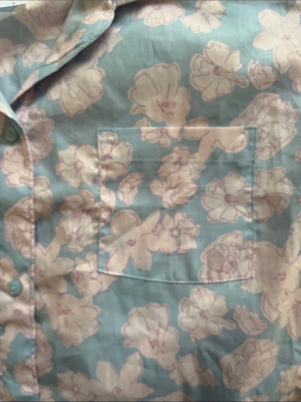Sweet Dreams Nightgown floral button down 100% cotton - Picture 7 of 8